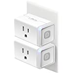 Kasa Smart Plug HS103P2, Smart Home Wi-Fi Outlet Works with Alexa, Echo, Google Home &amp; IFTTT, No Hub Required, Remote Control,15 Amp,UL Certified, 2-Pack White