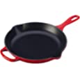 Le Creuset Enameled Cast Iron Signature Iron Handle Skillet, 11.75&quot; (2-3/8 qt.), Cerise