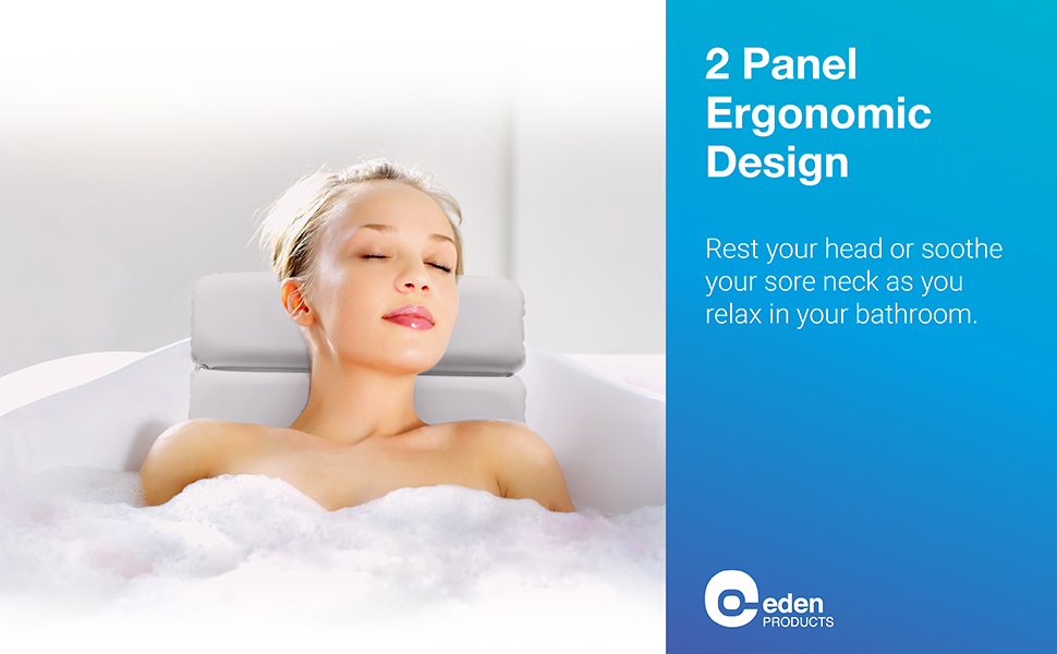 2 Panel Ergonomic Design /Bath Pillow