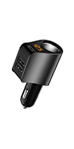 car charger 3 usb 