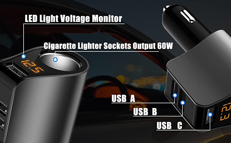 3 USB CAR CHARGER