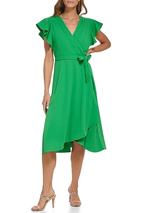 Women's Faux Wrap Dress