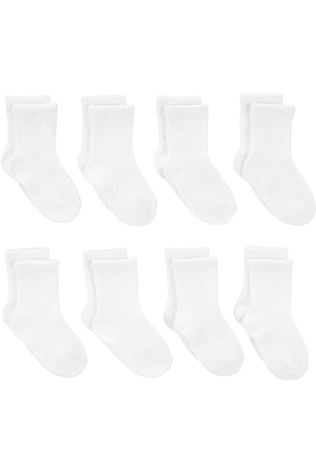 Unisex Babies' Chenille Socks, 8 Pairs