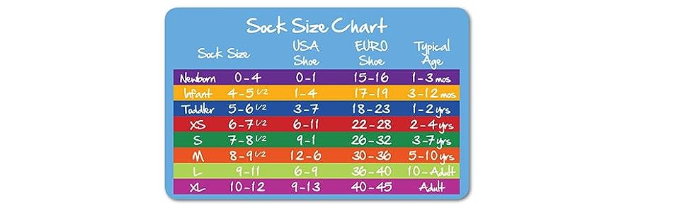 jefferies socks size chart guide