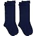 Jefferies Socks Girls Ruffle School Uniform Cotton Dress Knee High Socks 2 Pair Pack
