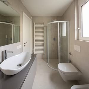 Bathtub and bathroom floor