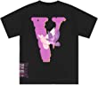 Big V Letter Shirts for Men Women Graphic Print T Shirt Hip hop Short Sleeve Tee Tops Couple Casual Crewneck Sweatshirt