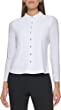 Tommy Hilfiger Women's Long Sleeve Collared Button Front Top