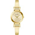 Bulova Marc Anthony Ladies Modern Diamond Yellow Gold-Tone Bangle Bracelet Watch, Champagne Dial, Style: 97P164