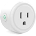 Mini Smart Plug,WiFi Plugs Works with Alexa and Google Home,Wi-Fi Outlet Socket Remote Control with Surge Protector Timer Schedule Function, No Hub Required, 1 Pack
