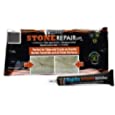 MagicEzy Stone Repair Ezy: (Black) Marble, Granite, Quartz Countertop Chip Repair Kit | Stone Fix, Laminate, Corian, Travertine| Super Strong Seam Filler
