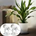 SUNVIE 2 Pack LED Spot Lights Indoor Plant Spotlight Lamp Up Lights for Indoor Plants Accent Lighting 120V Warm White Uplight 5.9 FT Cord with Floor Foot Switch, White (Base and Stake Included)