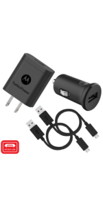 Micro USB Car and Wall Charger Bundle