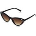 CC486 Vintage Glitz UV Protective Women&#39;s Cat Eye Sunglasses. Trendy Gifts for Her, 55 mm