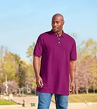 KingSize Men''s Big & Tall Longer-Length Shrink-Less Piqué Polo Shirt