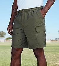 KingSize Men''s Big & Tall Knockarounds 8" Full-Elastic Cargo Shorts