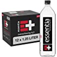 Essentia Water 1.25 Liter, Pack of 12 Bottles; 99.9% Pure, Infused with Electrolytes for a Smooth Taste, pH 9.5 or Higher; Ionized Alkaline Water, Black