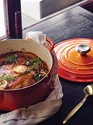 Le Creuset Dutch Oven Shown in Flame 