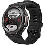 Amazfit T-Rex 2 Smart Watch for Men, Dual-Band &amp; 5 Satellite Positioning, 24-Day Battery Life, Ultra-Low Temperature Operation, Rugged Outdoor GPS Military Smartwatch, Real-time Navigation-Black