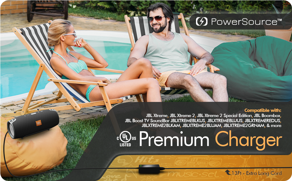 Premium Charger for JBL Extreme & More