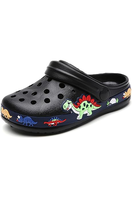 Boys Girls Clogs Shoes Cartoon Slides Sandals Toddler Little Kid's Slip-on Garden Shoes Lightweight Beach Pool Shower Slippers