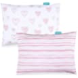 Kid Toddler Pillowcase 2 Pack, 100% Jersey Cotton Ultra Soft Baby Kids Pillow for Sleeping Fit Pillow Sized 13&quot;x 18&quot; or 14&quot;x19&quot;, Pink Envelope Style Travel Pillowcase for Girls Boys