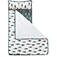 Toddler Nap Mat 50&quot; x 21“ Fit Standard Cot with Removable Pillow &amp; Minky Blanket Machine Wash Nap Mats for Preschool, Daycare, Travel Sleeping Bag for Kids