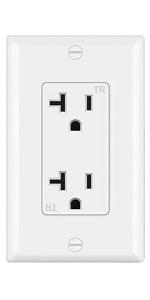 20a decora outlet with wallplates