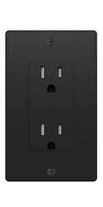 15a outlet receptacle with wall plate