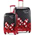 AMERICAN TOURISTER Kids' Disney Hardside Luggage with Spinner Wheels, Minnie Mouse Red Bow, 2-Piece Set (21/28)