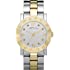 Marc by Marc Jacobs Amy Silver Dial Two Tone Stainless Steel Women's Watch - MBM3139