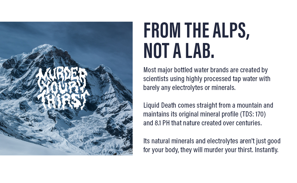 From the alps, not a lab.