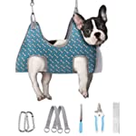 Supet Pet Grooming Hammock Harness for Cats &amp; Dogs, Relaxation Dog Grooming Hammock Restraint Dog &amp; Small Animal Leashes Sling for Grooming Dog Grooming Helper for Nail Trimming Clipping Grooming
