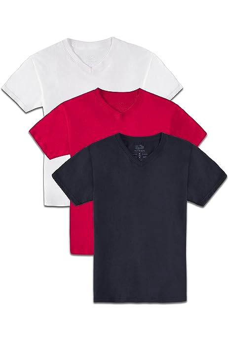 Boys' Tag-Free Cotton Tees (Assorted Color Multipacks)