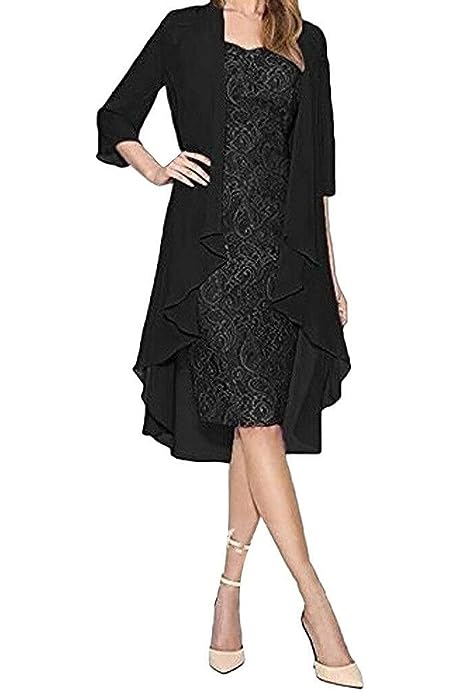 Women's Casual Cocktail Dresses Summer of The Bride Lace Dresses Classic Chiffon Dress Piece Casual Dresses