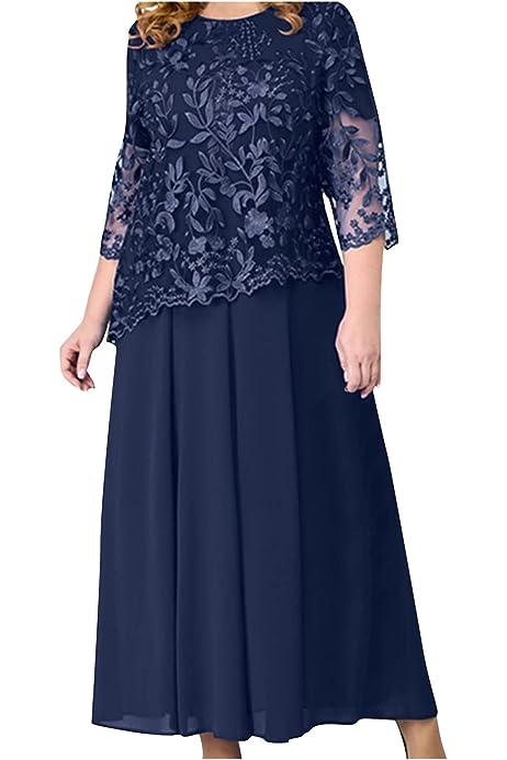 Women's Fall Dresses Casual Fashion Lace Embroidery Patchwork Medium Length Dress Dress Dresses 2022