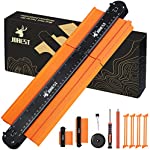 JOREST Connectable Profile Gauge (10+5 Inch), Contour Duplicator with Lock, Outline Marking Tool for Woodworking Floor/Carpet/Tile Laying, Gift for Man Father Husband Carpenter Masonry DIY Enthusiast