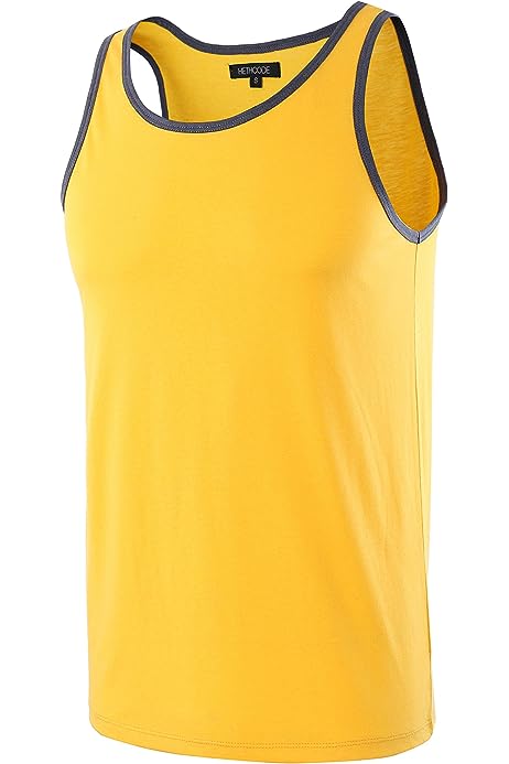 Men's Classic Basic Athletic Active Sports Gym Running Jersey Tank Top Casual T Shirts