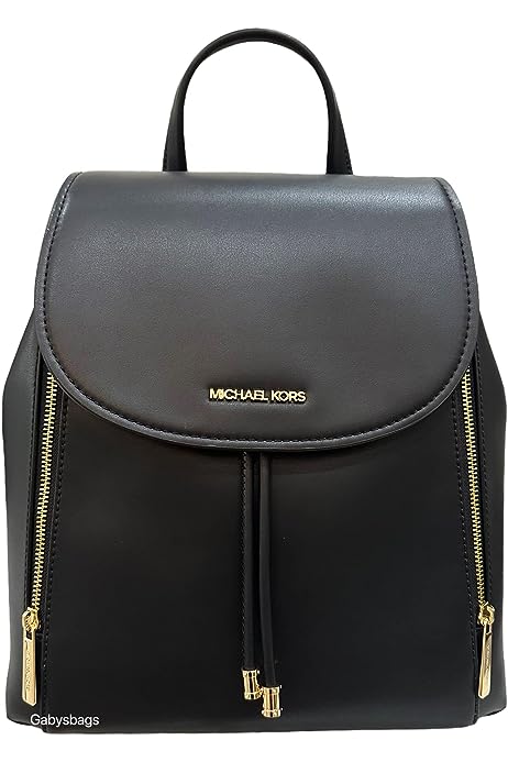 Women's Phoebe Medium Drawstring Backpack Adult Fashion Purse (Black)
