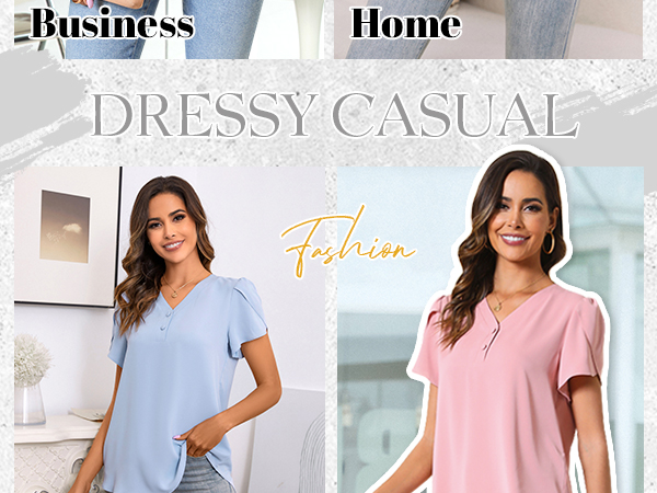 CATHY Summer Casual Blouses for Women Business Clothing
