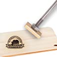 OLYCRAFT Custom Wood Leather Branding Iron 1.2” Custom Branding Iron Stamp BBQ Heat Stamp with Brass Head Wood Handle for Woodworking &amp; Handcrafted Design #14