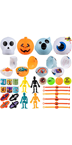 24 Pcs Halloween Toys Container