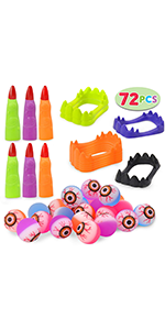 72 Pcs Halloween Game Toy Gifts