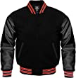 Original Baseball Letterman Varsity Jacket Genuine Leather Sleeves and Wool Team 35 Color Options