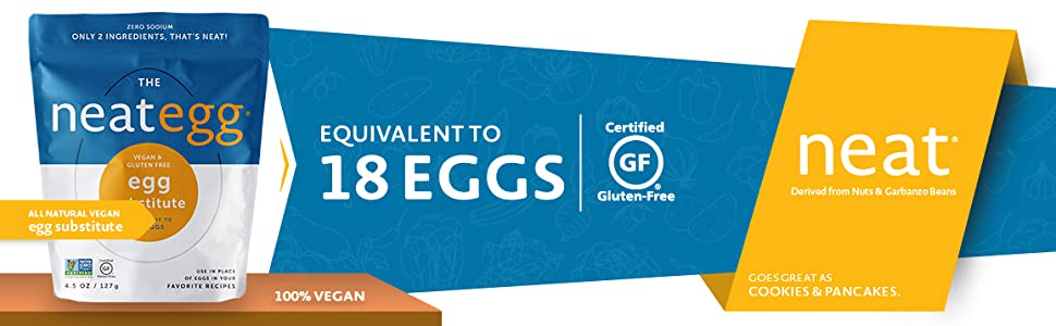 vegan egg substitue mix gluten free plant-based all natural ingredients chia garbanzo