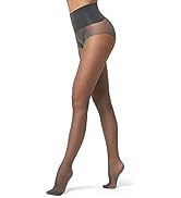 EVERSWE Women''s Seamless Control Top Tights 15D, No Seam Pantyhose, Ladder Resist Sheer Tights