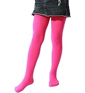 EVERSWE Girls Tights, Semi Opaque Footed Tights, Microfiber Tights