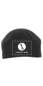 Chef Works Custom Embroidered Total Vent Black Beanie