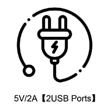 5V/2A,2USB Ports