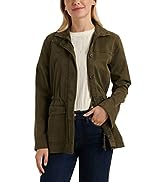 Lucky Brand Women''s Long Sleeve Button Up Two Pocket Utility Jacket